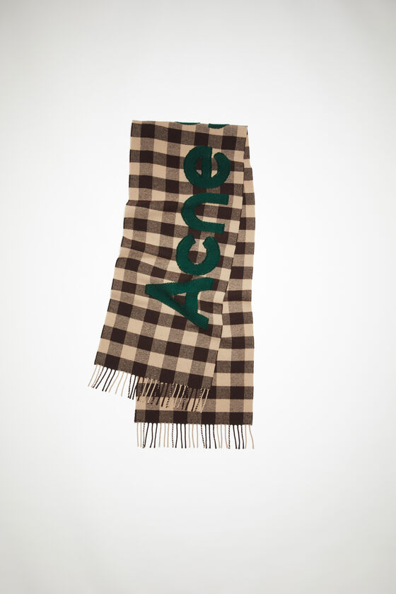 (image for) Customizable Check logo scarf